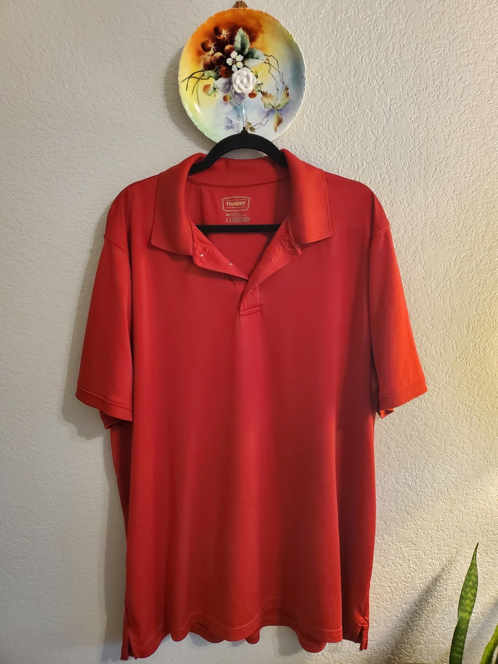 The Foundry Supply Co. Red Men's Polo Shirt